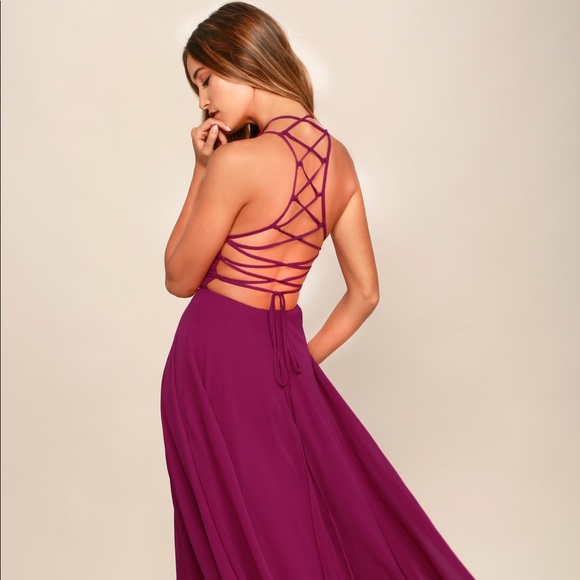 Lulus Dresses & Skirts - Magenta Lulu’s Maxi Dress